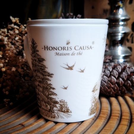 Tasse à couvercle "Ville d'hiver"