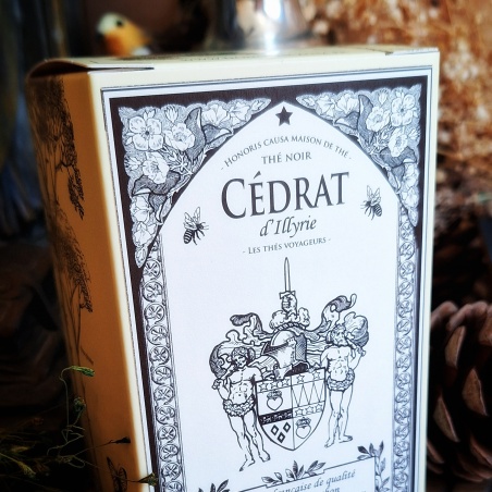 Cédrat d'Illyrie, thé noir sachets individuels