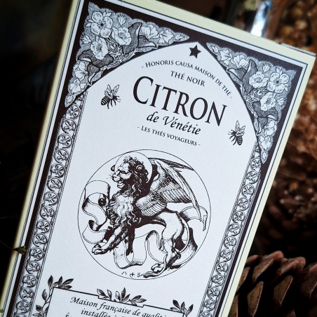 Citron de Vénétie, thé noir sachets individuels