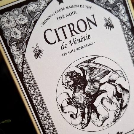 Citron de Vénétie, thé noir sachets individuels