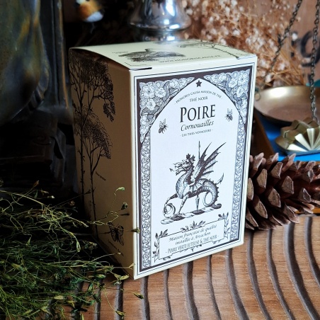 Poire Cornouailles, thé noir sachets individuels