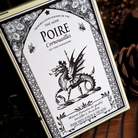 Poire Cornouailles, thé noir sachets individuels