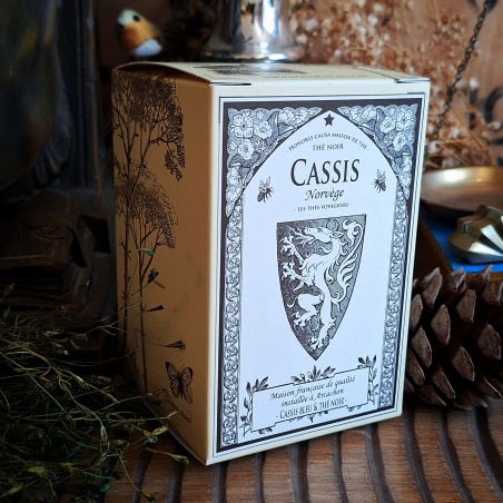 Cassis de Norvège, thé noir sachets individuels