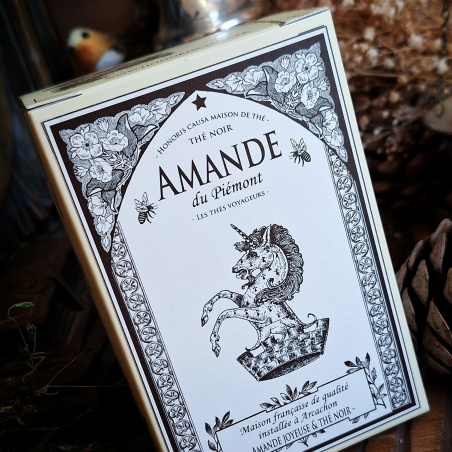 Amande du Piémont, thé noir sachets individuels