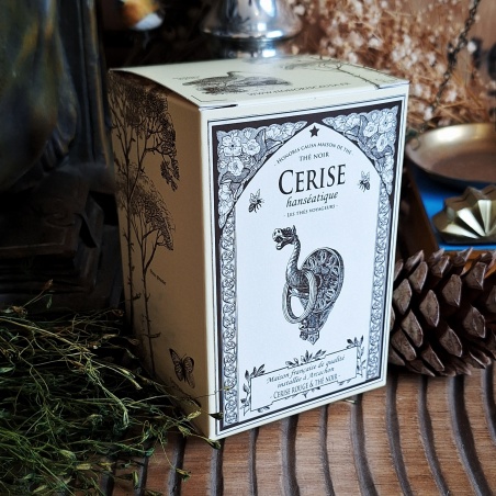 Cerise hanséatique, thé noir sachets individuels