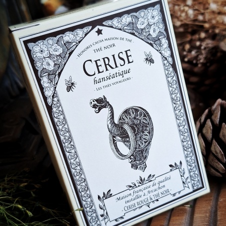 Cerise hanséatique, thé noir sachets individuels