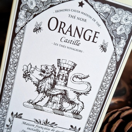 Orange de Castille, thé noir sachets individuels