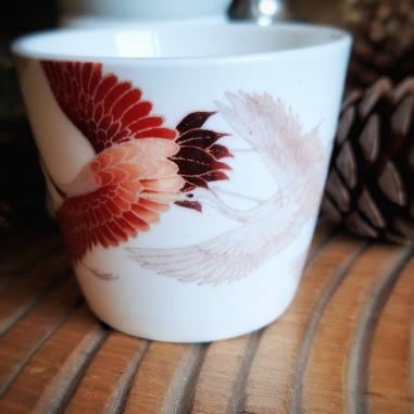 Tasse basse "le vol des grues"