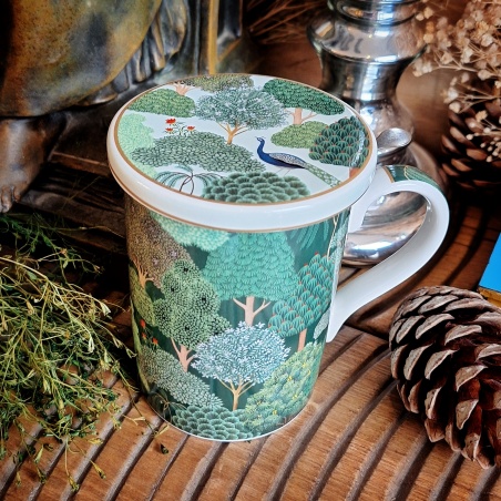 Tasse à couvercle jardin du poète +filtre