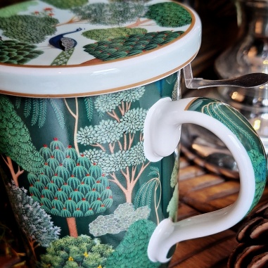 Tasse à couvercle jardin du poète +filtre