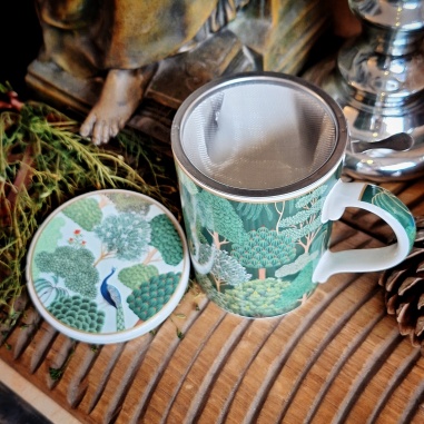 Tasse à couvercle jardin du poète +filtre