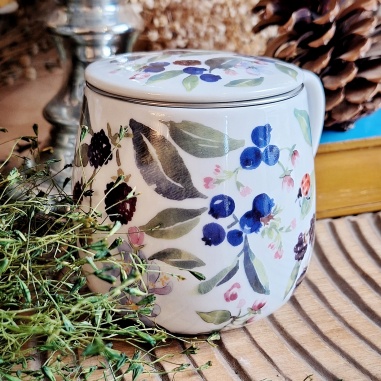 Tasse cassis Norvège, couvercle et filtre intégré