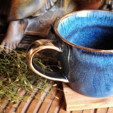 Tasse constellation bleu nuit