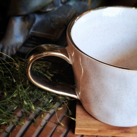 Tasse constellation ivoire